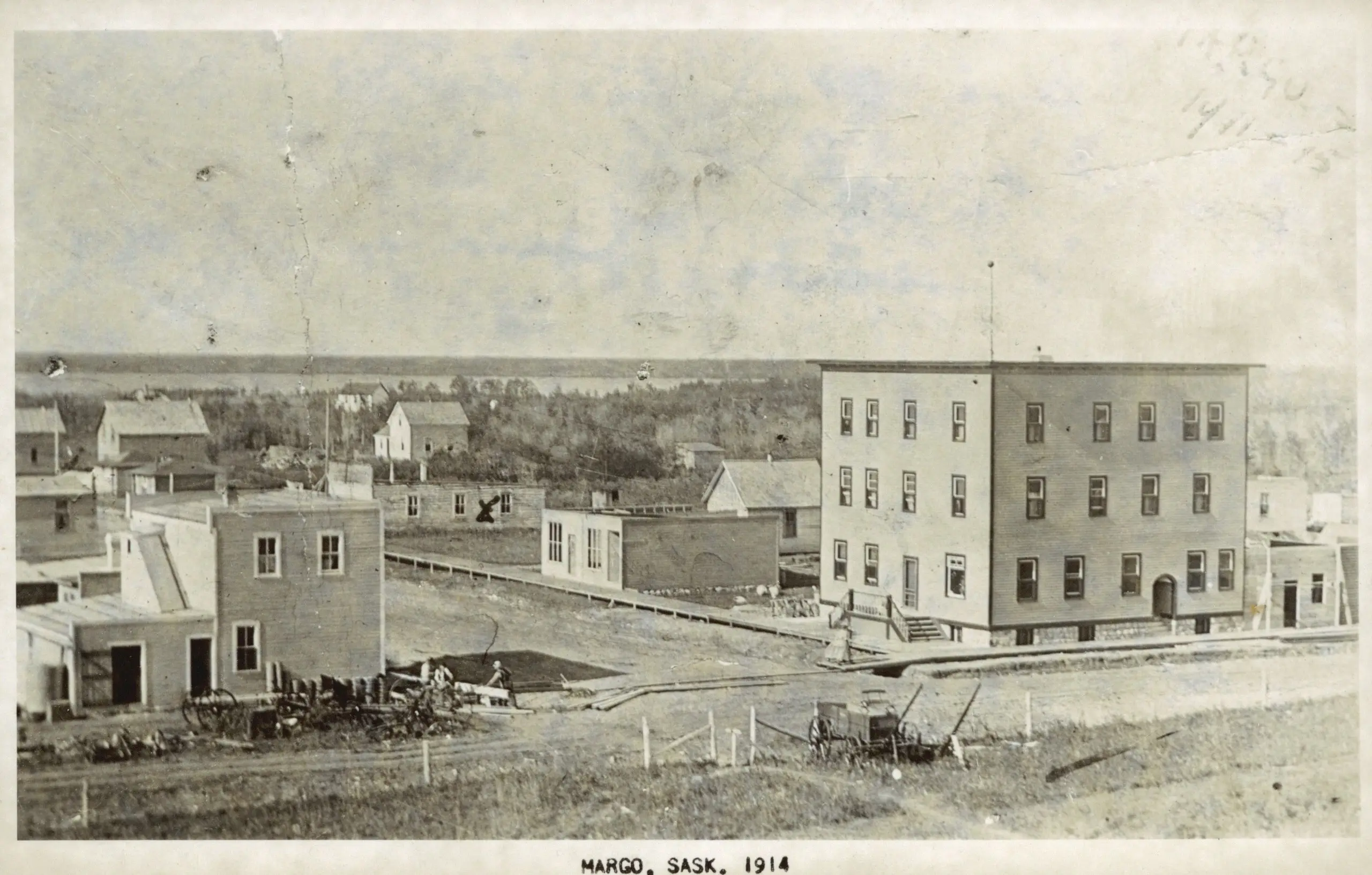 Bird's eye view of Margo, 1914