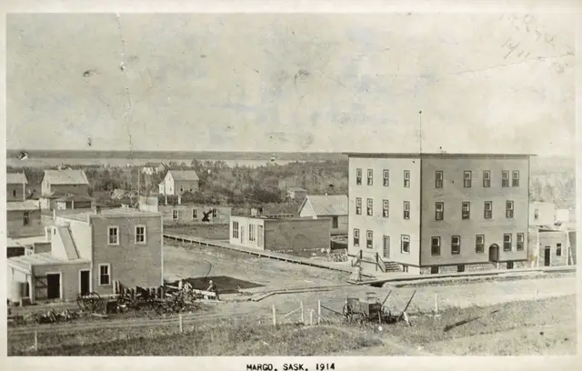 Bird's eye view of Margo, 1914